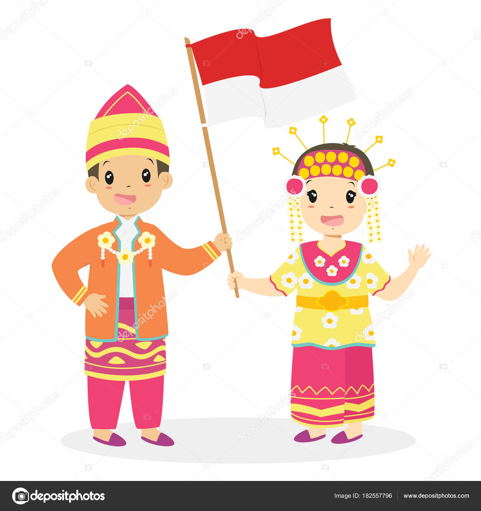 Happy Boy Girl Wearing South Kalimantan Traditional Dress Holding Hands Stock Vector Image By C Azuaya25 Happy Boy Girl Wearing South Kalimantan Traditional Dress Holding Hands Stock Vector Image By C Azuaya25