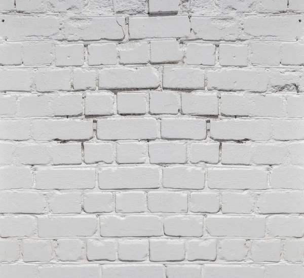 White brick wall background in rural room, — Stock Photo, Image
