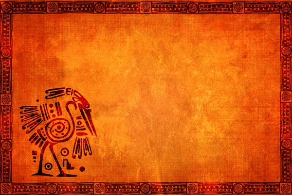 Grunge achtergrond met Indiaanse traditionele patronen — Stockfoto