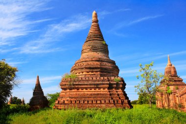 Antik tapınak arkeolojik bölge Bagan, Myanmar