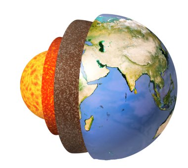 Structure of the Earth clipart