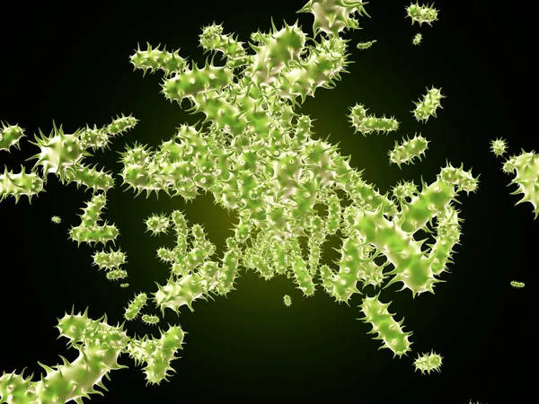 Colony of viruses — Stock Photo, Image