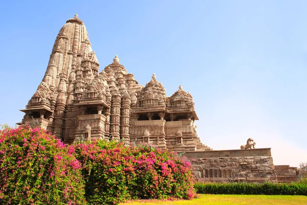 Tempio Devi Jagdambi, Templi occidentali a Khajuraho, India — Foto Stock