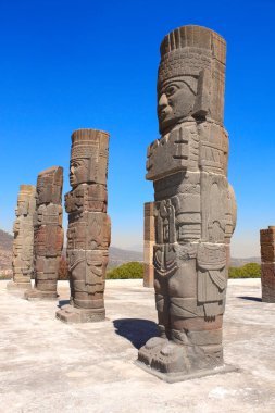 Toltec Atlantes, Tula de Allende, Hidalgo Eyaleti, Meksika