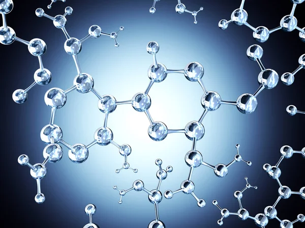 Abstrakt molekylstruktur — Stockfoto