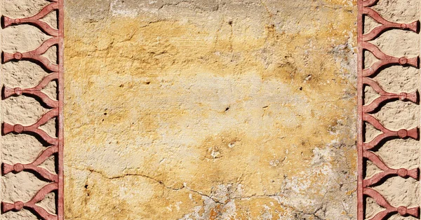 Глиняный фон со старой лепниной — стоковое фото
