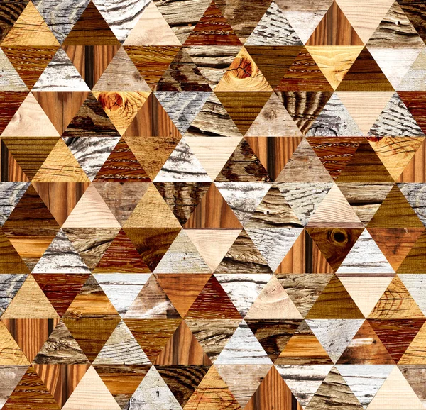 Fundo quadrado com padrões de madeira — Fotografia de Stock