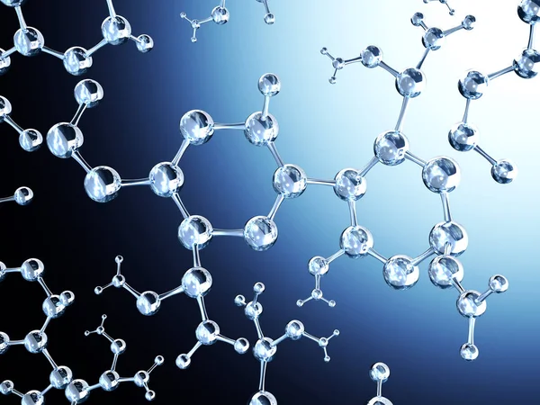 Streszczenie struktura molekularna — Zdjęcie stockowe