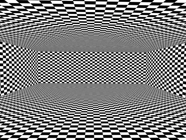 Illusion abstraite. Noir et blanc — Photo