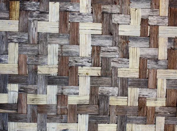 Konsistens av gamla bambu matta — Stockfoto
