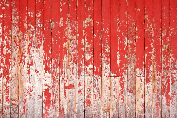 Oude hout met gebarsten verf van rode kleur — Stockfoto