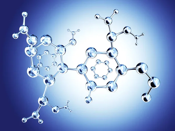 Soyut moleküler yapısı — Stok fotoğraf