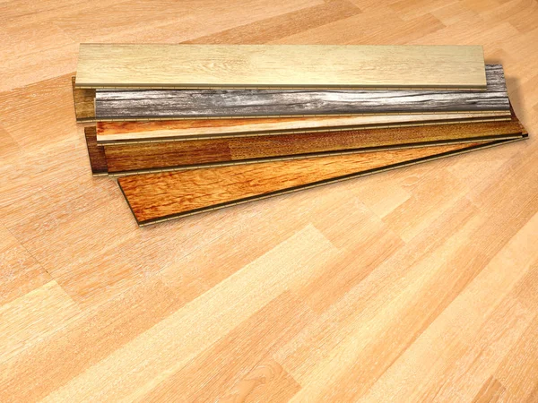 New planks of oak parquet — Stock Photo, Image