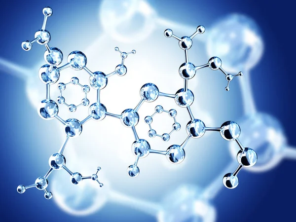 추상 분자 구조 — 스톡 사진