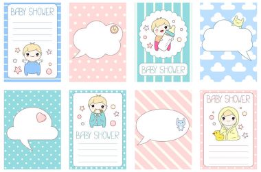 Şirin bebek ile Doğum afiş kümesi