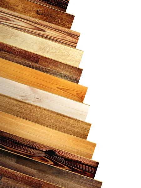 不同颜色的新橡木实木复合地板 — 图库照片