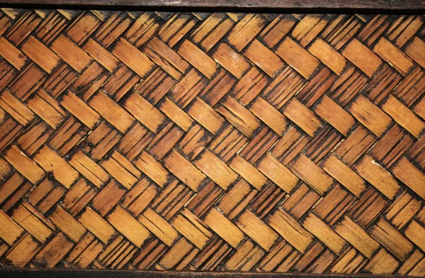 Textuur van oude rieten mand — Stockfoto