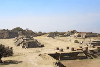 Monte Alban, Oaxaca, Meksika Maya piramitleri