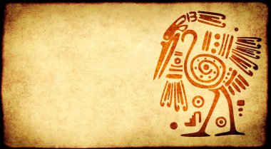 Grunge geçmiş american Indian geleneksel kalıpları ile