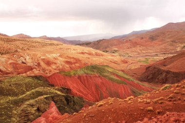 Ünlü çok renkli kil toprak Atlas Dağları, Fas