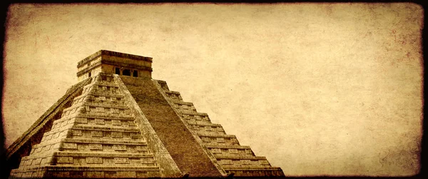 Grunge háttér papír az anyagminőség és a landmark, Mexikó — Stock Fotó