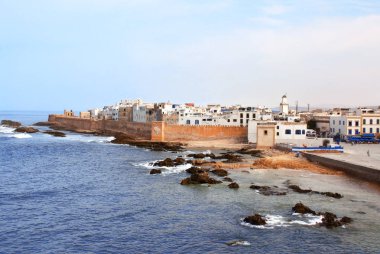 Medine Essaouira görünümünü ve Atlantik Okyanusu, Fas