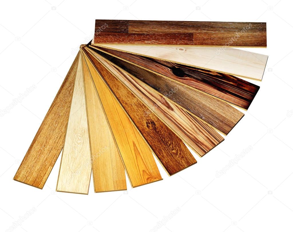 New oak parquet of different colors