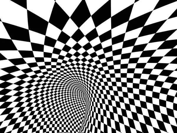 Ilusión abstracta. Blanco y negro — Foto de Stock