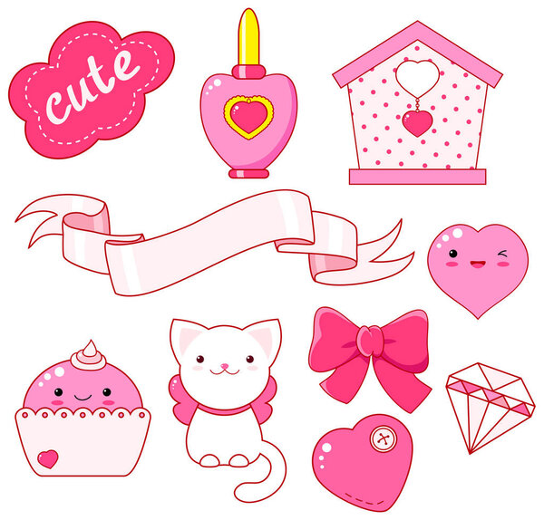 Cute little princess sticker collection
