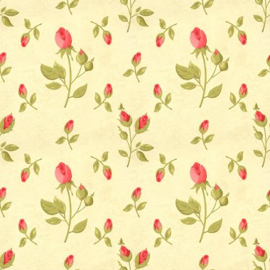 Eski püskü şık tarzı Retro seamless modeli