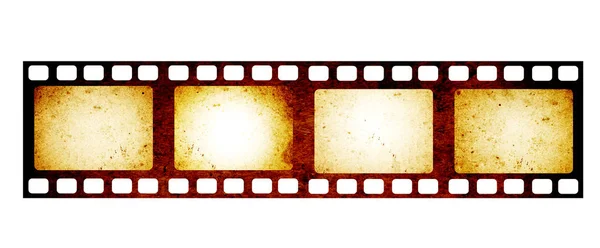 Retro filmstrip with grunge paper texture — Stock Photo, Image