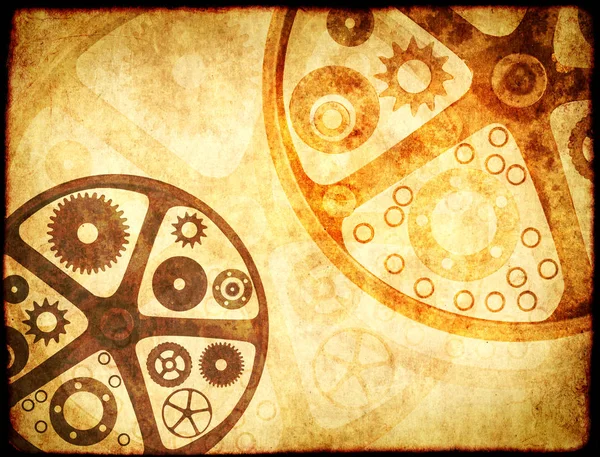 Grunge background in steampunk style — Stock Photo, Image
