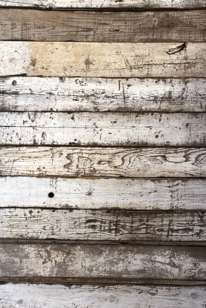 Oude hout met gebarsten verf van witte kleur — Stockfoto