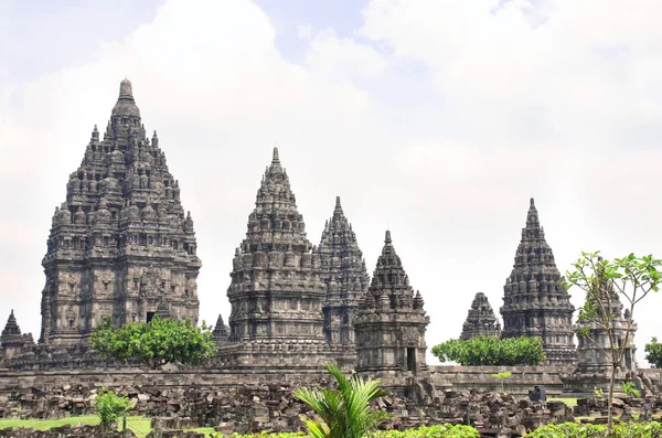 Храм Прамбанана индуистского храма, Джокьякарта, Ява, Индонезия — стоковое фото