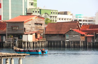 Su, klan Jetties, Georgetown, Penang, Malaysi ahşap ev