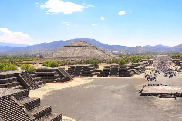 Πυραμίδα του ήλιου, Teotihuacan, στο Μεξικό — Φωτογραφία Αρχείου