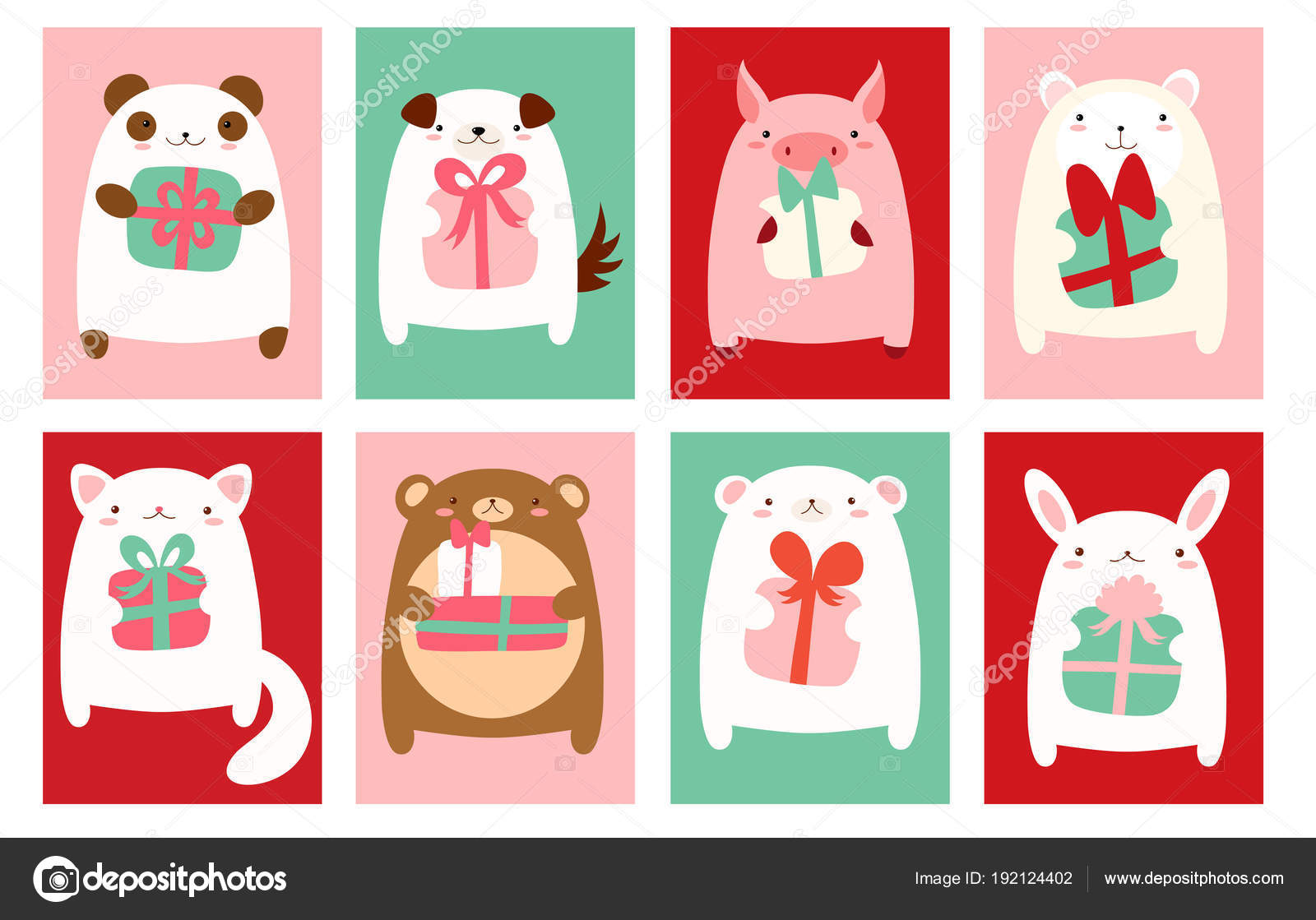 Birthday banners with cute animals Stock Vector Image by ©frenta #192124402