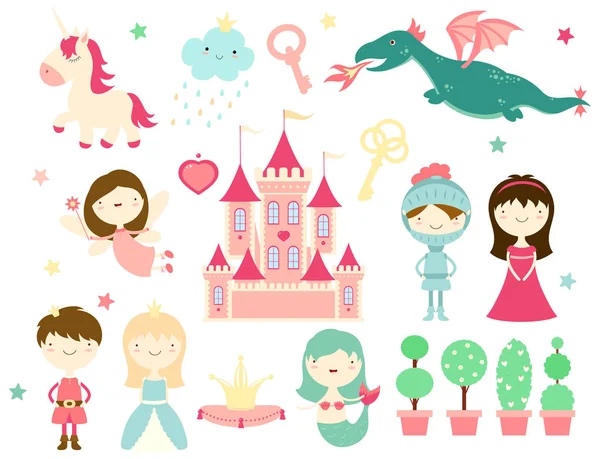 收藏可爱的 fairy-tale 字符 — 图库矢量图片