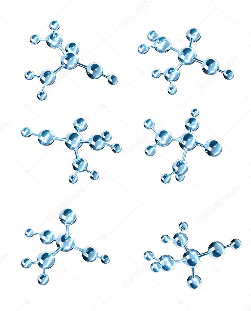 Set of abstract molecular structure