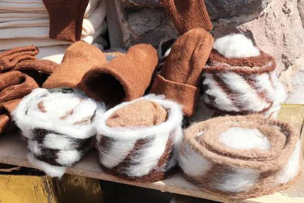 Sombreros de lana de camello, Irán — Foto de Stock