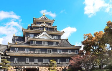 Okayama kalesi (Kuzgunlar Kalesi, Kara Kale), Okayama, Japonya