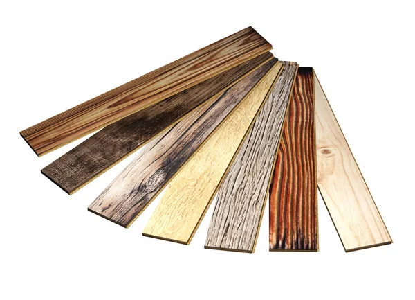 不同颜色的新橡木实木复合地板 — 图库照片