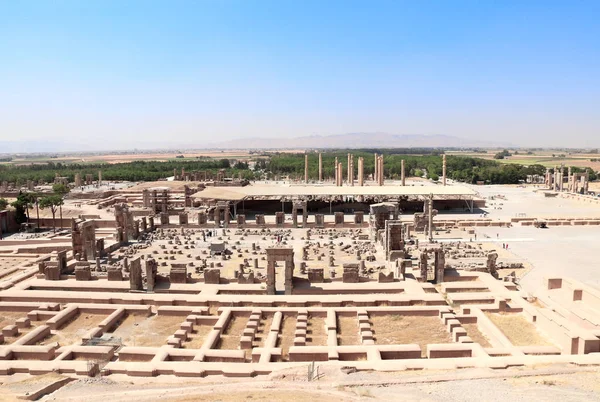 伊朗古代波斯波利斯的空中景观 — 图库照片