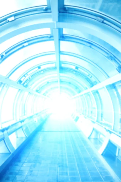 Fundo borrado com túnel futurista — Fotografia de Stock
