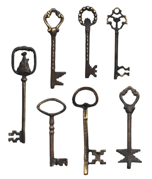 Collection of retro keys — Stock Photo, Image