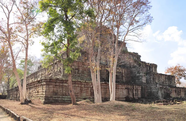 Pirâmide Sete Camadas Prasat Thom Koh Ker Templo Local Camboja — Fotografia de Stock