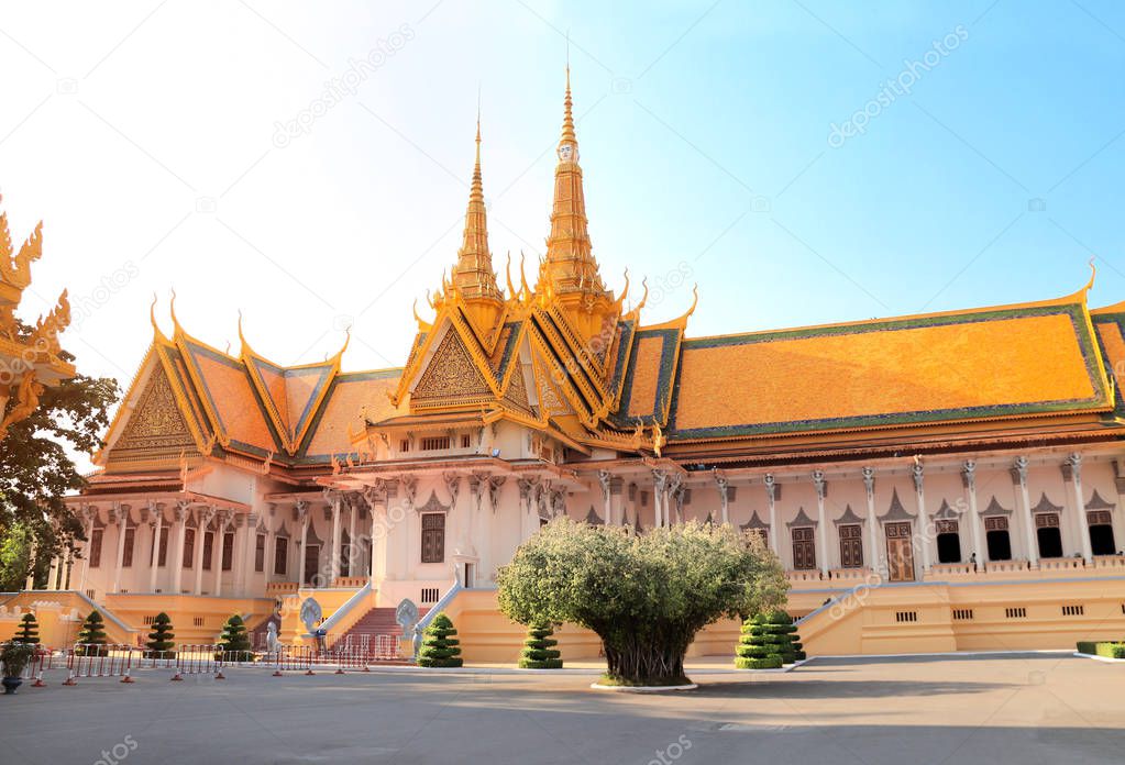 Silver Pagoda or Temple of Emerald Buddha (Temple of Crystal Buddha) at Royal Palace, Phnom Penh, Cambodia