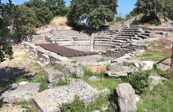 Odeon Bouleuterion Kis Koncert Színház Közgyűlés Ház Ókori Troy Város — Stock Fotó