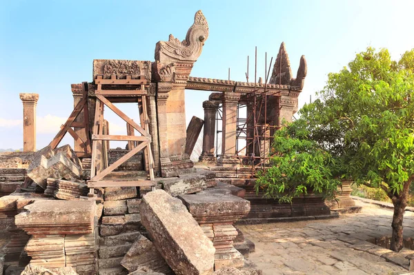 Ruiny Świątyni Preah Vihear Temple Complex Prasat Phra Wihan Kambodża — Zdjęcie stockowe