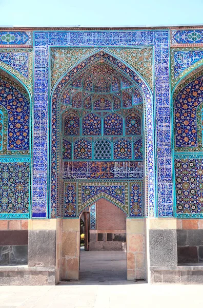 Arches Mosaics Entrance Shrine Ensemble Mausoleum Khaneghah Sheikh Safi Din — Stock Photo, Image